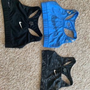 3 Nike sport bras